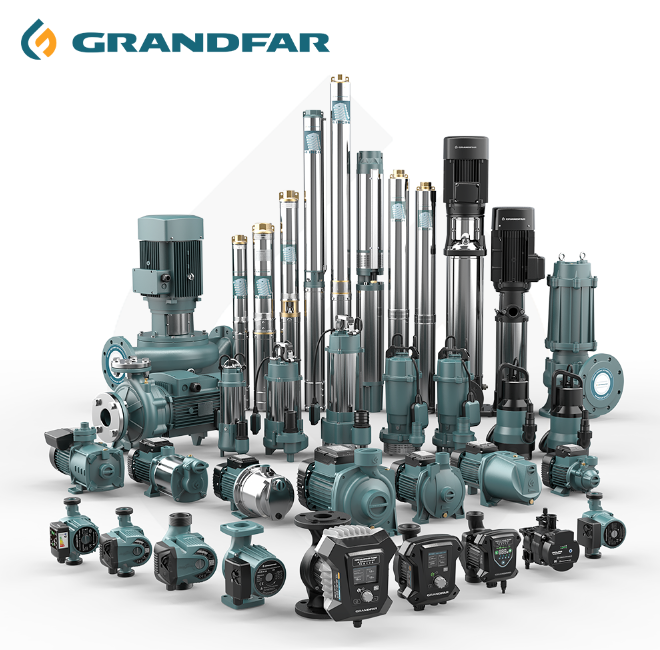 Grandfar SQB 72V DC 750W 1HP 1inch High Pressure Vortex Pump Agriculture Irrigation Surface Solar Water Pump
