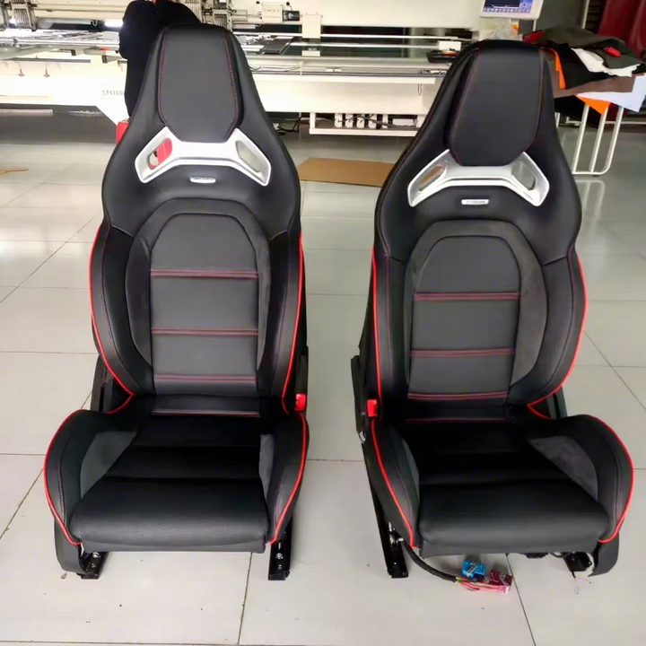 For Mercedes-Benz C-Class C63 AMG W205 Car Seats High Performance Leather Safety Seats
