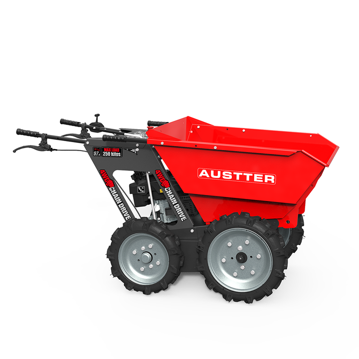 Get Catalog 250KG Loading Capacity 5.5Hp Gasoline Engine Powered 4X4 Drive Wheelbarrow Catalogue Minidumper Mini Dumper