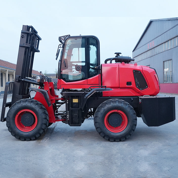 SDYD 4x4 Wheel Drive CE EPA Euro 5 Diesel Forklift 6 Ton off Road 2 Year Warranty