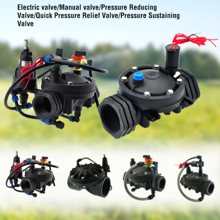 1/2" 1" 2" 4" 6" Drip Irrigation System Hydraulic Control Plastic 2 Inch Water Solenoid Valve