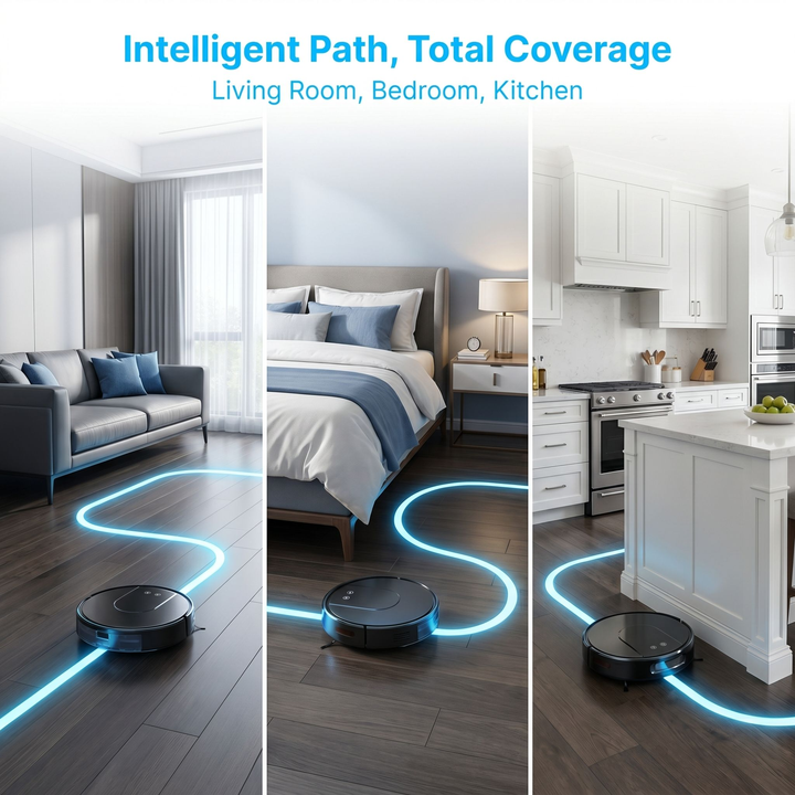 GV2G-SJ 3500Pa Robot Vacuum Cleaner Mop Automatic Cleaning Self-Emptying App-Controlled Plastic for Hotel Household Use