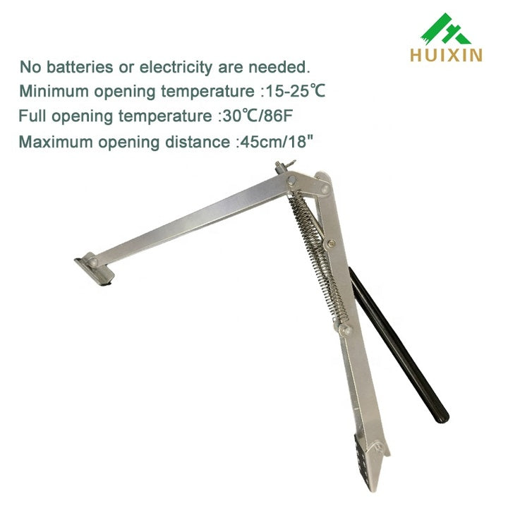 Physical Induction Temperature Control Automatic Window Opener House Windows Rustproof Full Aluminium Sliding Window Opener