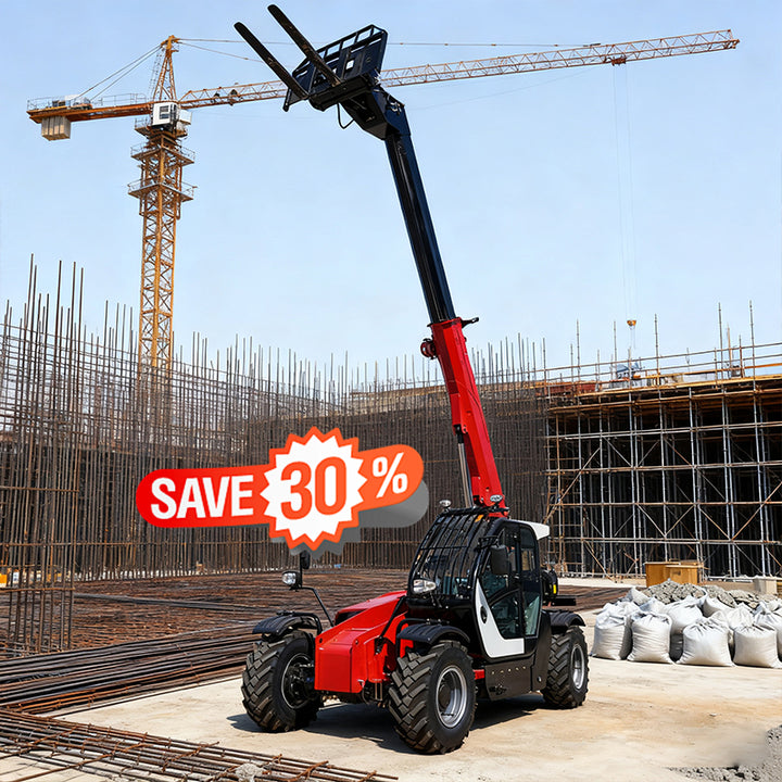 New Industrial-Grade Telescopic Handler Rough Terrain Forklift Diesel Engine 4x4 Wheel Drive for Efficient Construction Retail