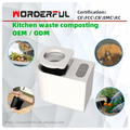 Smart Composting Machine 4.5L 35dB Low Noise Kitchen Garbage Processor Cycler Fertilizer Maker with Magnetic Cover