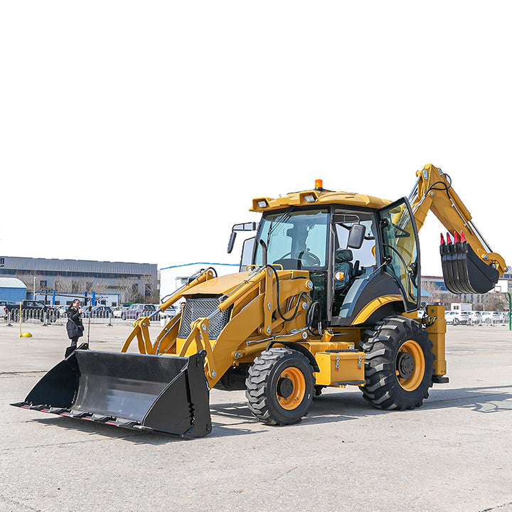 FREE SHIPPING Cargador Frontal Retroexcavadora 4X4 Backhoe Loader Ce Euro 5 Loader Backhoe Backhoe Loader Tractor with Loader