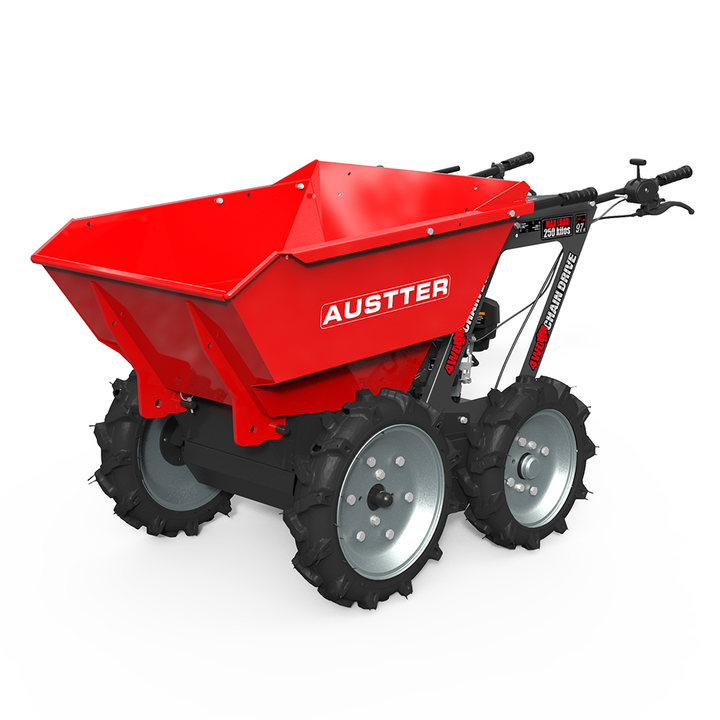 Get Catalog 250KG Loading Capacity 5.5Hp Gasoline Engine Powered 4X4 Drive Wheelbarrow Catalogue Minidumper Mini Dumper