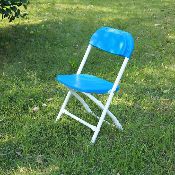 Popular Best Children Outdoor Garden Party Indoor Foldable Lightweight Plastic White Kids Folding Chairs for Events Wedding