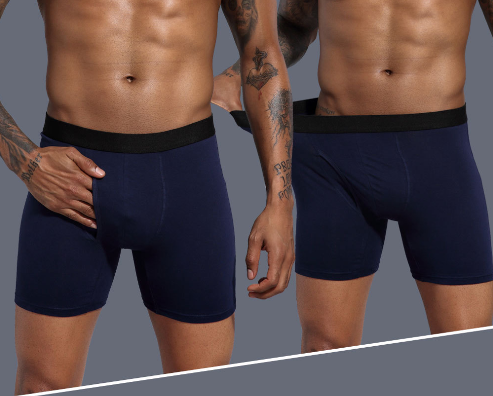 Men Panties Men's Long Leg Boxer Cotton Man Underwear Underpants Boxer Breathable Shorts European Size