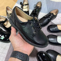 NEW Arrived Children's School Shoes Black Hot Selling Children's Leather Shoes Students Soft Soled Leather Shoes Wholesale
