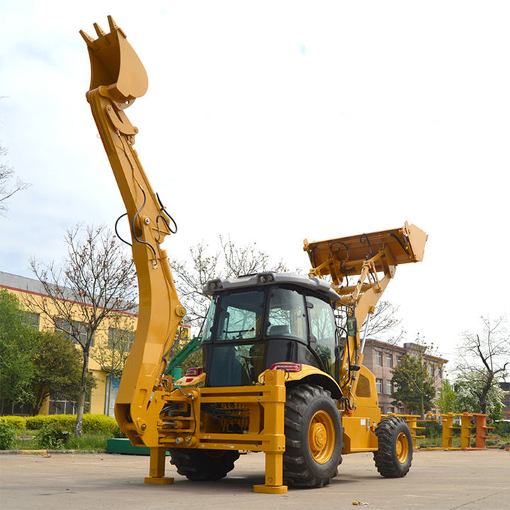Backhoe Excavator Loader 4x4 Mini Wheel Backhoe Loader
