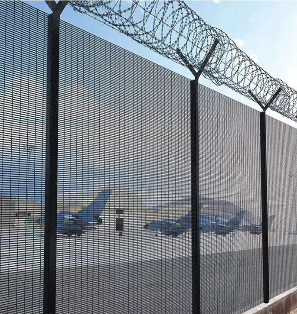 High Security Anti Climb Clear View 358 Wire Mesh Fence Panels Sunshade Net Wall Fence