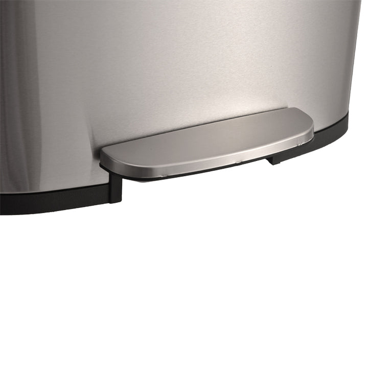 13 Gallon 50L Stainless Steel Recycling Waste Pedal Bin Rectangular Kitchen Trash Can