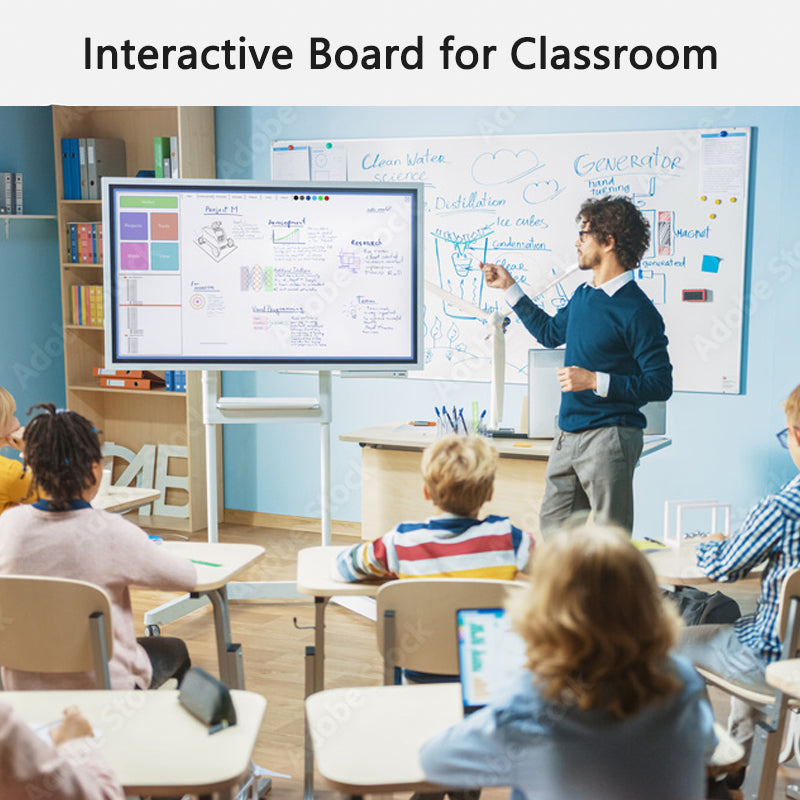 65 inch 100 inch ODM 4K Android OPS Interactive Display Smart Board 75 Inch Touch Screen Monitor Interactive Whiteboard