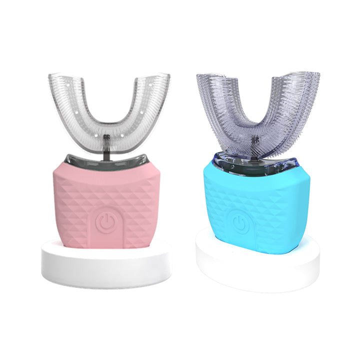 U Shaped Type Toothbrush 360 Degrees Ultrasonic Children Whitening Silicone Automatic Electric Toothbrush