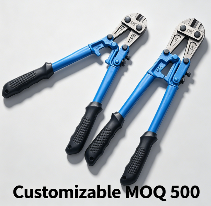 YTH Heavy Duty CRV Steel Bolt Cutter with TPR Handle for Cutting Steel Bars Steel Wires Iron Wires and Lock Opening