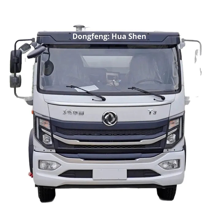 Large Dongfeng Huashen Diesel Road Sweeper Vacuum Truck 3308mm Wheelbase Chassis Euro 3 Emission New China No After-sales