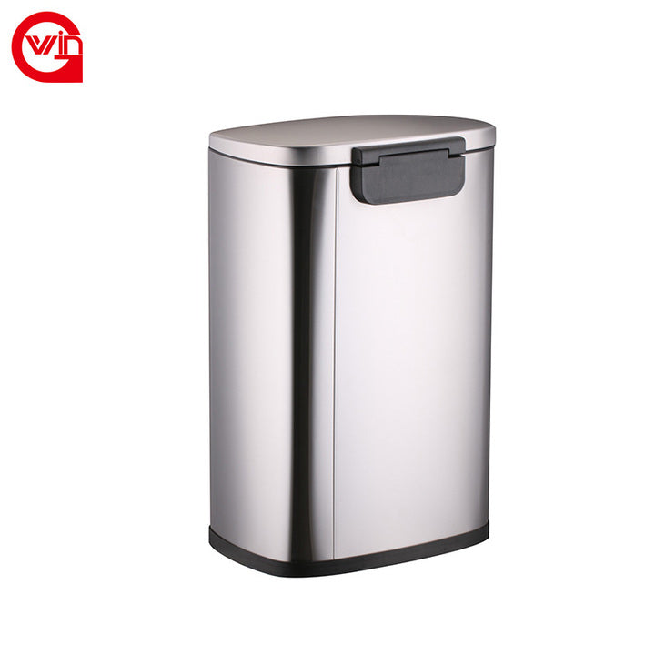 Modern Luxury Stainless Steel 5L 12L 20L 30L 50L Toilet Office Hotel 13 Gallon Big Kitchen Trash Can with Lid