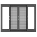 Hot sale aluminium windows and doors double glass sliding window