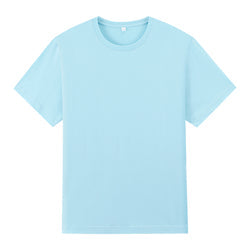 HIC Custom 170G 100% Cotton Printing Logo Tee Shirts Blank Embroidery Unisex Anti-wrin Base Layer Fitness T Shirts