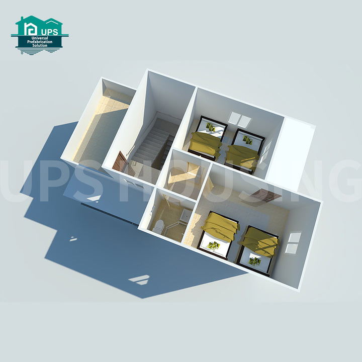 Durable Two-Story Lightweight Insulated Prefab Concrete Foam Panel House for Apartment or Carport Precast for Easy Living
