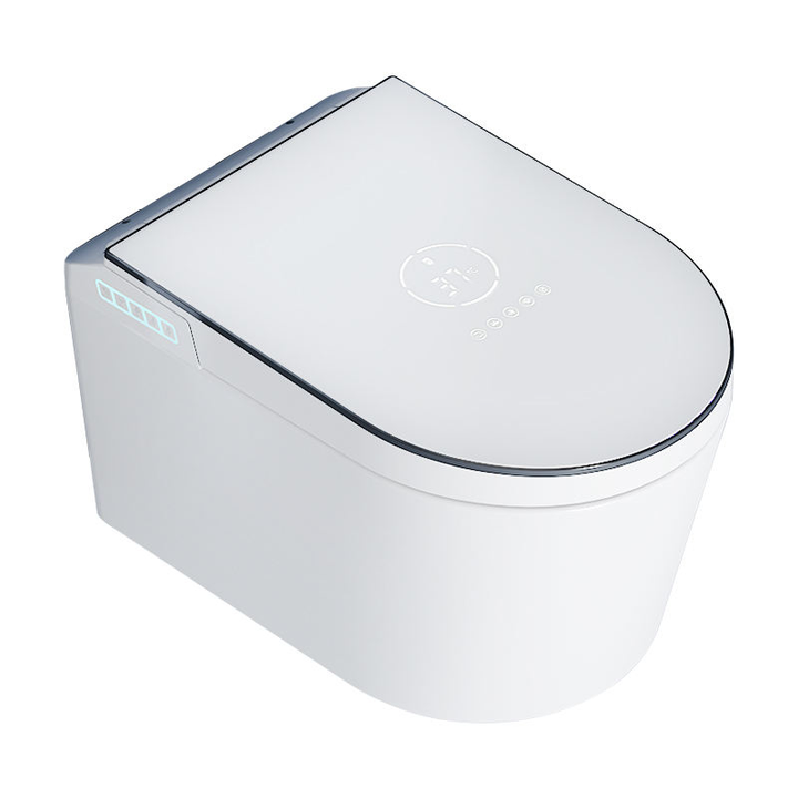 Modern Style Wall Hung Smart Bidet Toilet Seat Bathroom Wall Mounted Automatic Flush Intelligent Electric Smart Home Products