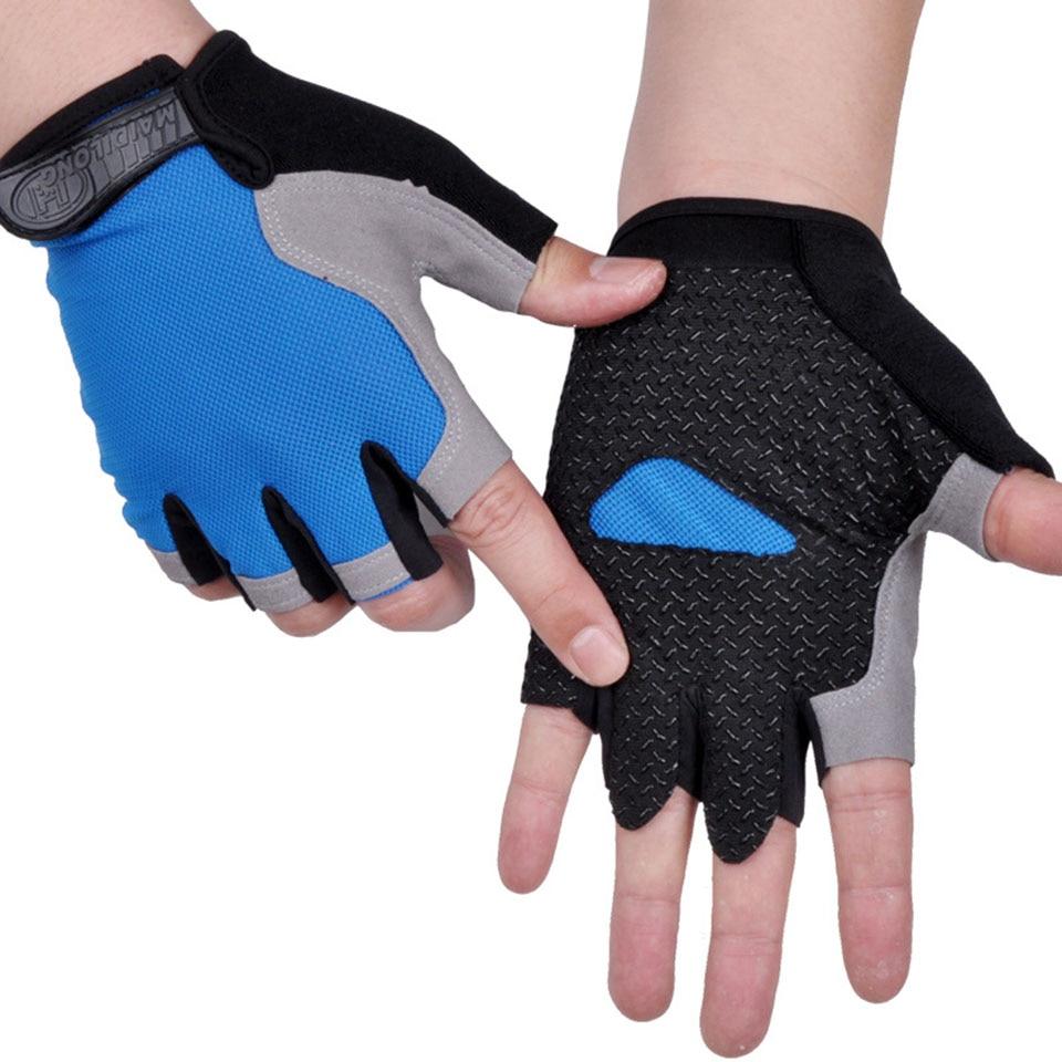 hot cycling anti slip anti sweat men women half finger gloves breathable anti shock sports gloves bike bicycle glove 1