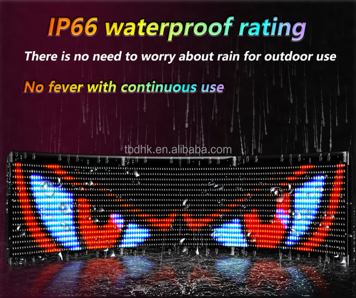 Programmable LED Sign Display Panel Flexible Digital Advertising Signage for Retail Store or Subway with SDK Function