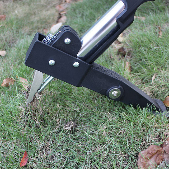 3 Section Standup Manual Weed Puller Tool with Long Aluminum Handle DIY Grade OEM Customizable Durable for Outdoor Gardening