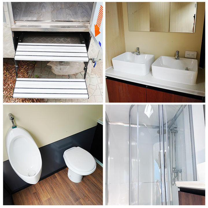 Portable Bathroom Unit Shower and Toilet Mobile Toilets Outdoor Portable Portable Shower Toilet Trailer
