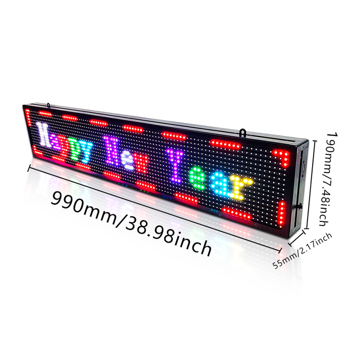 Programmable LED Sign P10 LED Display Full Color Message Board High Resolution LED Scrolling Display for Advertising