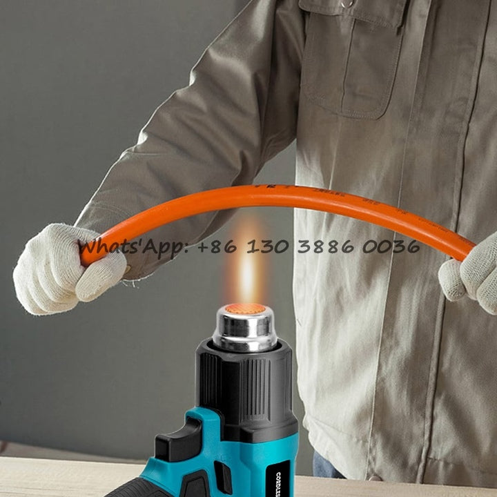 Industrial 21V Lithium Battery Temperature Adjustable Electric Heat Gun Cordless Hot Air Gun for Shrink Wrap and Welding