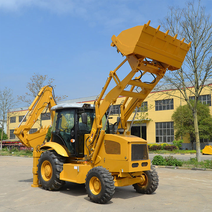 Backhoe Excavator Loader 4x4 Mini Wheel Backhoe Loader