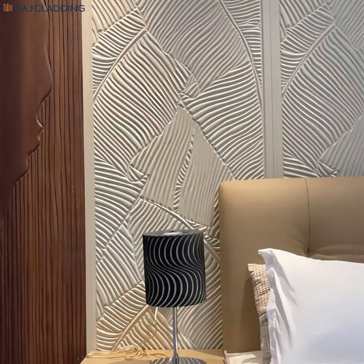 Premium Home Room Decorative Carved Interior Wall Panel 3D Art Fiber Cement Boards for Hotel Villa