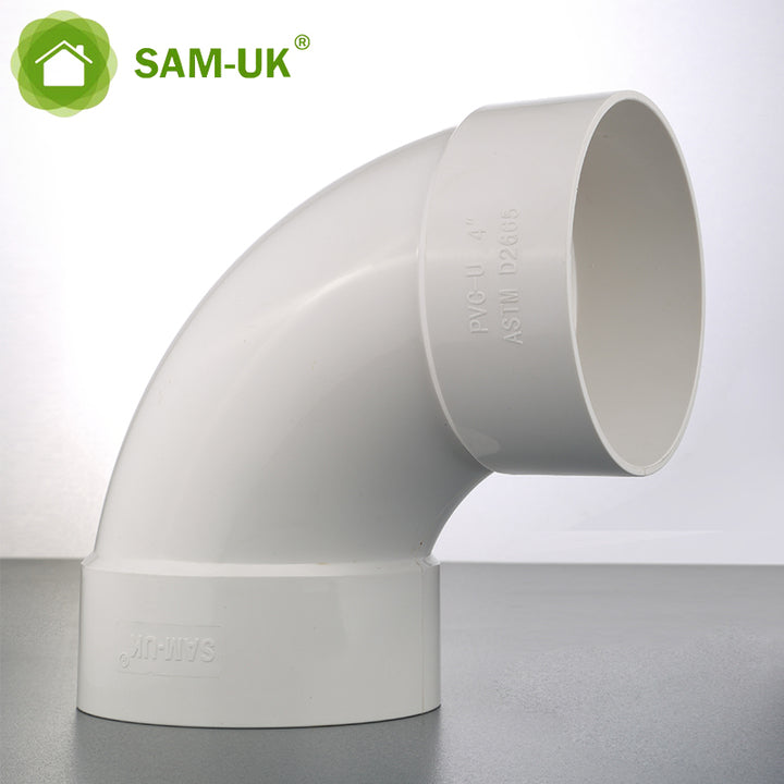 Original Factory Wholesale High Quality ASTM D2665 White Plastic PVC Pipe Manufacturers Sanitary Pipe Fitting Pipe Bend