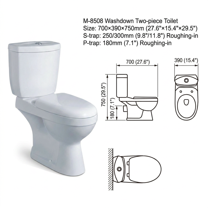 Economic Price Sanitary Ware Bathroom Ceramic WC Toilet With Wash Basin