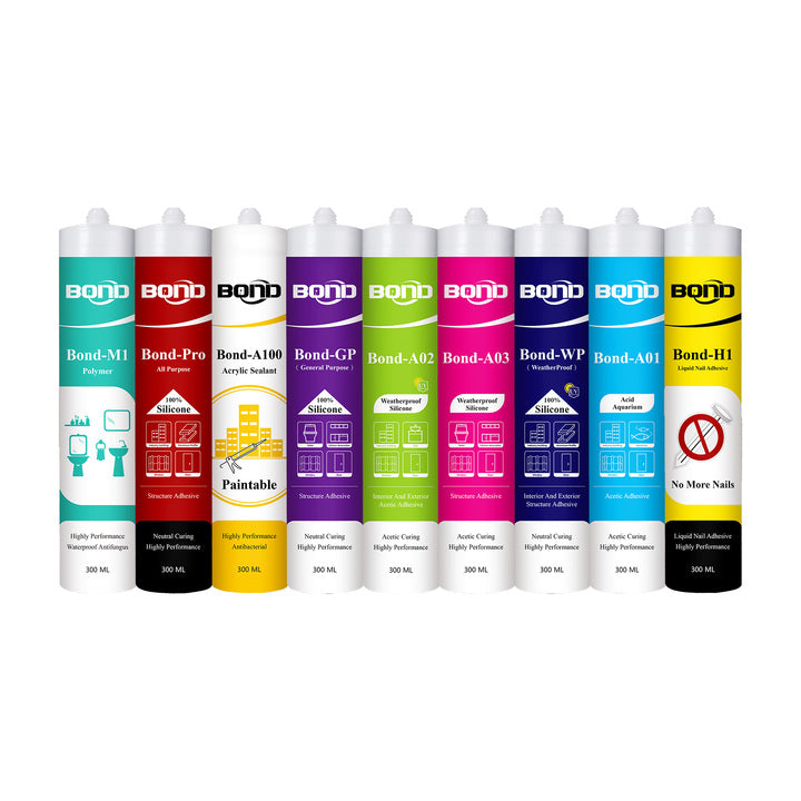 General Purpose Silicone Sealant for Home Repair Wood PVC and Multi Material Bonding Needs