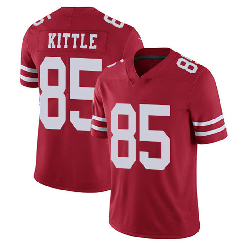 Embroidery American Football Jerseys Custom San Francisco 17 Sanders 19 Samuel 80 Rice 85 George Kittle Stitched Sports Jersey