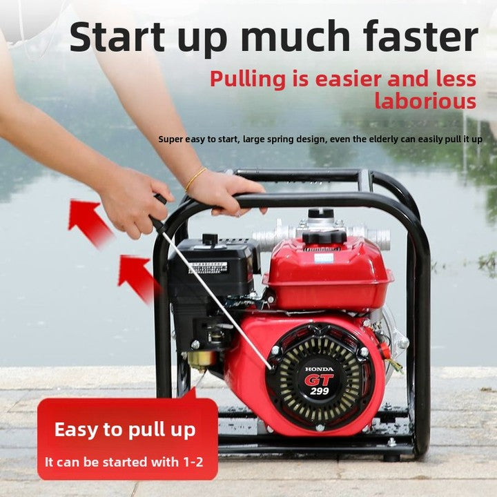2 Inch 3 Inch 4 Inch High Volume High Pressure Gasoline Water Pump Set for Irrigation System Metal Construction Engine Core