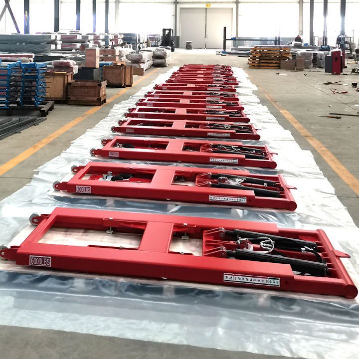 Low Profile Hydraulic Scissor Car Lift Platform Car Repair Shop Equipment