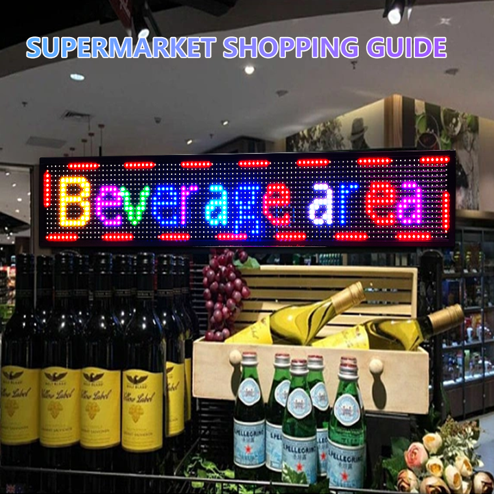 Programmable LED Sign P10 LED Display Full Color Message Board High Resolution LED Scrolling Display for Advertising