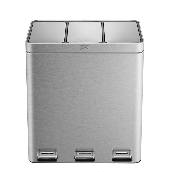 Three Compartments Household Trash Can Kitchen Garbage Waste Bin 3 in 1 Large Capacity Recycle Bin