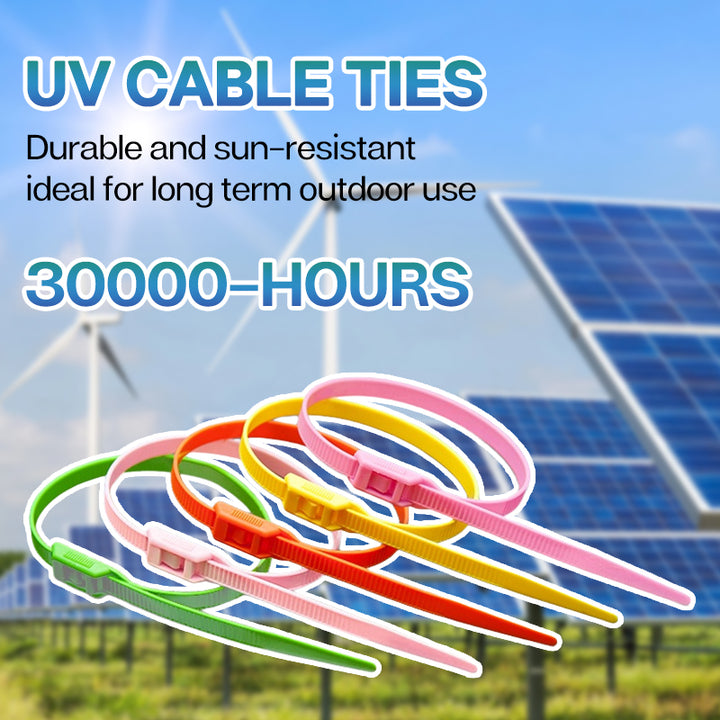 Wholesale Self-Locking UV Resistant Heavy Duty Zip Ties Black Nylon 66 Cable Ties for Industrial Cable Management