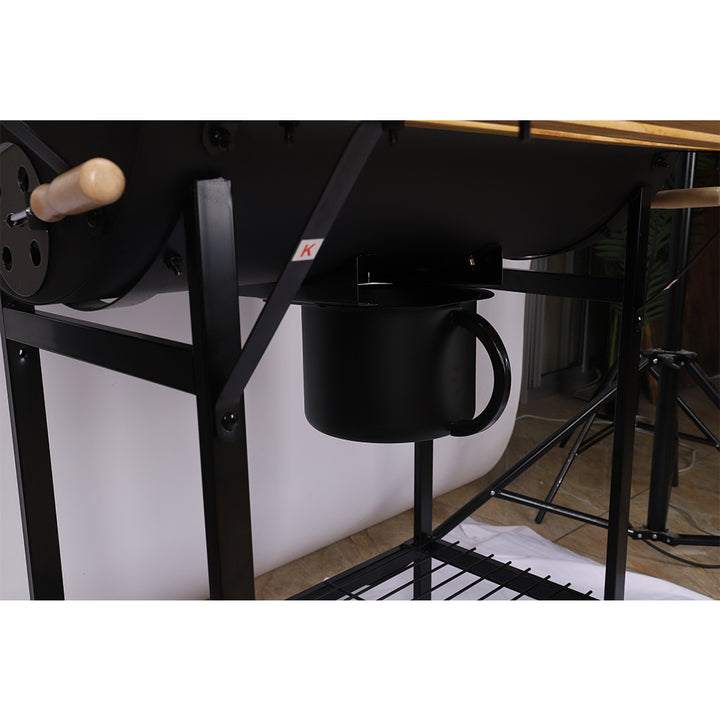 Europe Standard Smokeless Outdoor Chicken Grills Trolley Portable Wood Pellet Stove Korean Bbq Tables for Restaurant