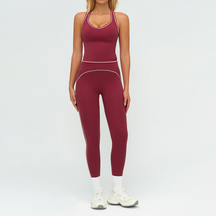 JY New Arrival fitness jogging women's exercise set, tight fitting high waist comfortable breathable women's yoga set