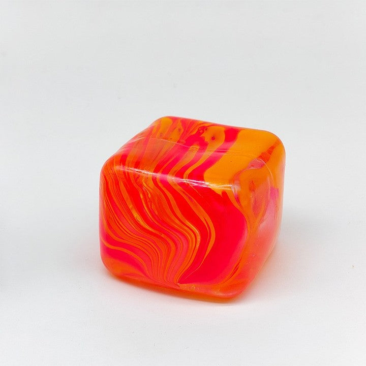Nice Cube Swirl - Sensory Toy with a Super Solid Squish - Unique, Swirling Color Blend