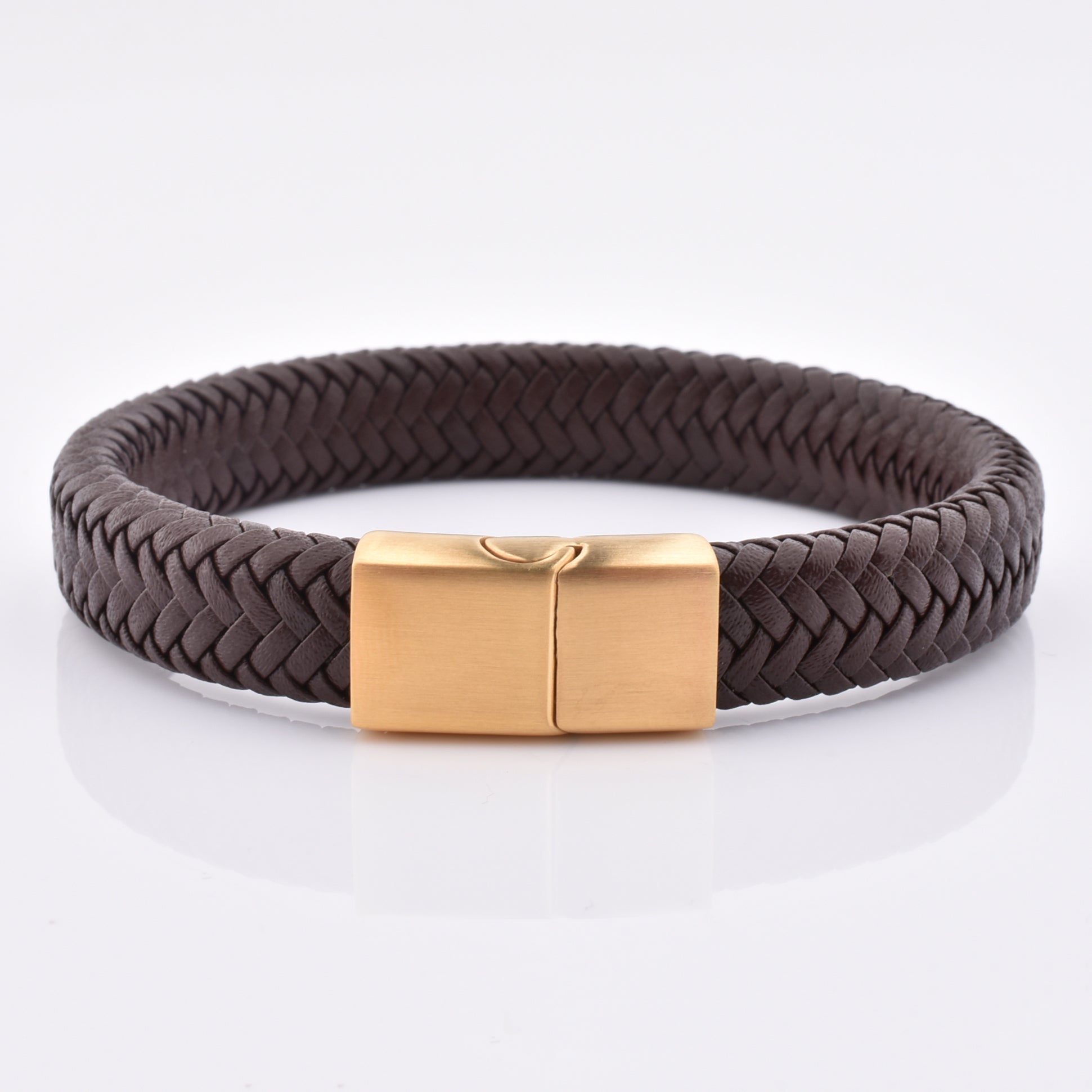 wholesale luxury mens magnetic clasp men jewelry bracelet real leather bracelet