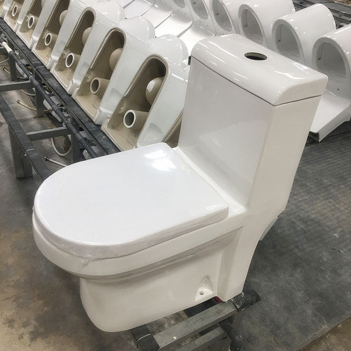 Modern Design Washdown One-piece Ceramic Toilet with Dual-Flush for Bathroom Use-Chinese Manufacturer Wholesale