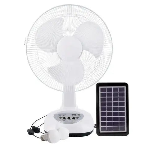 Solar Standing Fan Rechargeable with Panel and Battery 16/18 Inch Outdoor 15W/20W 10-12 Hours