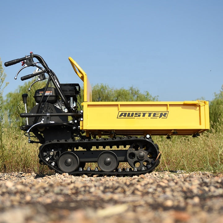 AUSTTER CE Approved 300kg Loading Capacity Power Mini Wheelbarrow Customized Track Crawler Mini Dumper